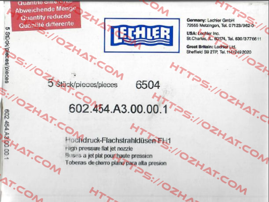 602.454.A3.00.00.1  Lechler