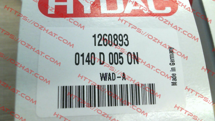 1260893 / 0140 D 005 ON Hydac