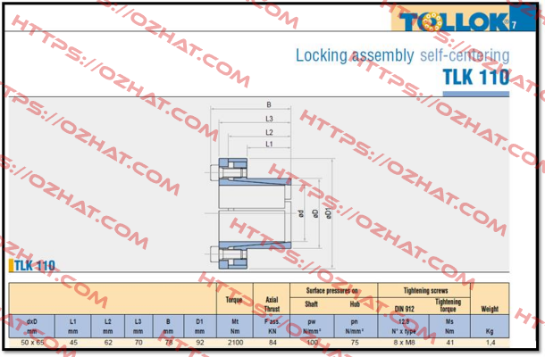 T110050X065 Tollok