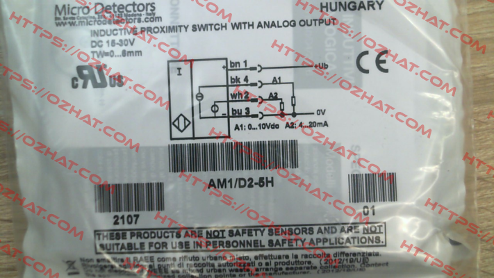 AM1/D2-5H Micro Detectors / Diell