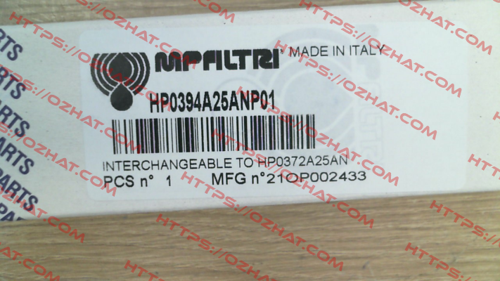 1652 / HP-039-4-A25-A-N-P01 MP Filtri