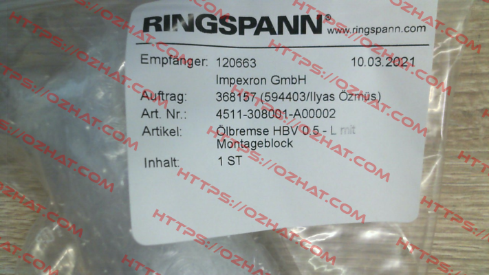 4511-308001-A00002 Ringspann