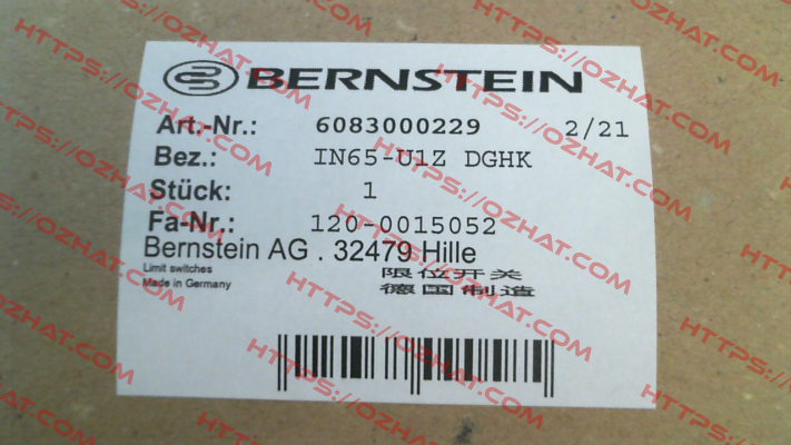 6083000229 \ IN65-U1Z DGHK Bernstein