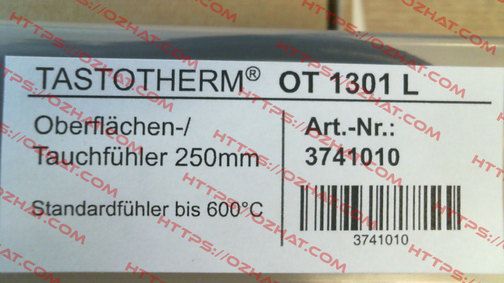 3741010/ OT 1301l (250MM) Tastotherm