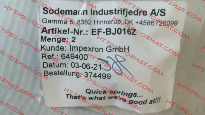 EF-BJ016Z Sodemann