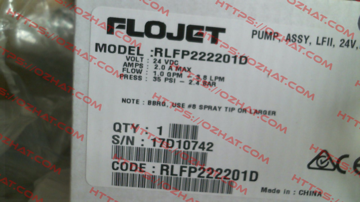 RLFP222201 Flojet Pump