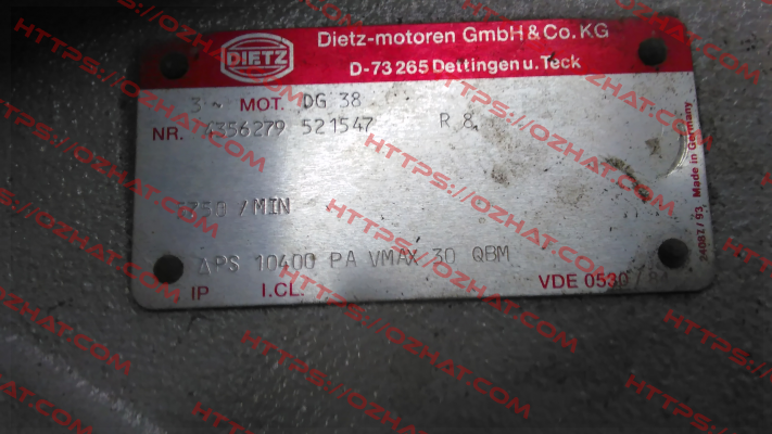 4356279 521547 - obsolete , with no replacement  Dietz-Motoren