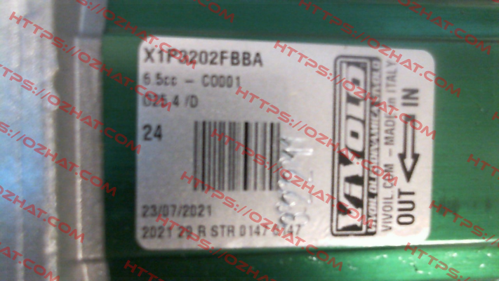 X1P3202FBBA / XV1P/6,5D-3/8-3/8 Vivoil Oleodinamica Vivolo