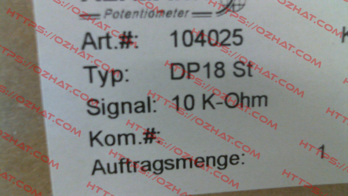 DP18 St 104025 ALTMANN