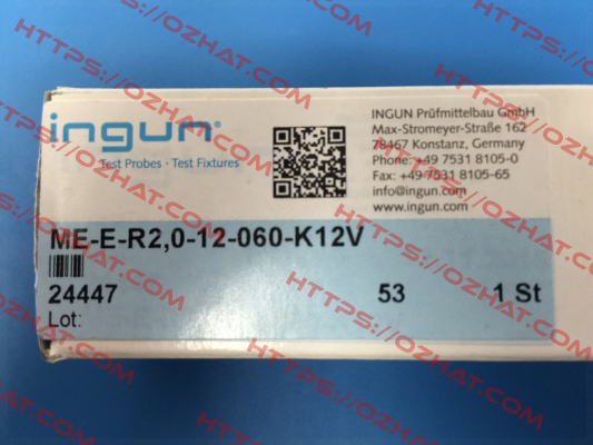 ME-E-R2,0-12-060-K12V (24447) for 1.... 10 pcs Ingun