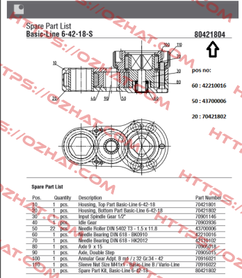 43700006 (1x22)  Lubbering