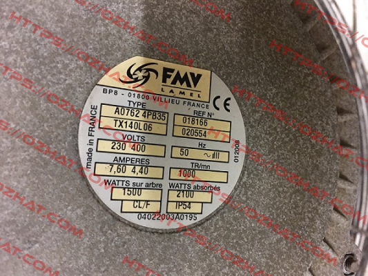 TX140L06 FMV-Lamel (now Ziehl Abegg)