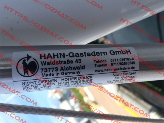 Z10-28V4-00419 Hahn Gasfedern