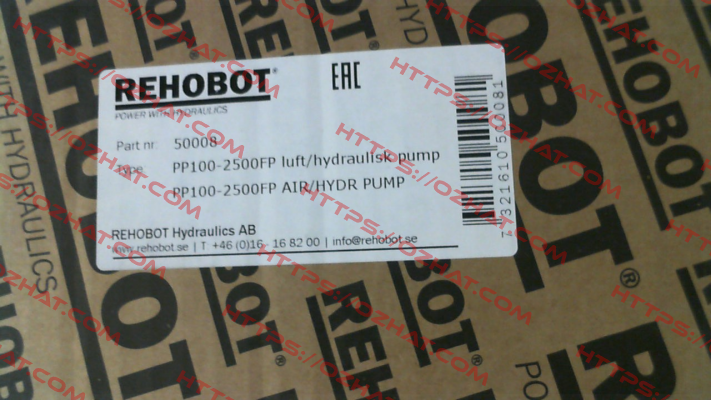 p/n: 50008, Type: PP100-2500FP Rehobot