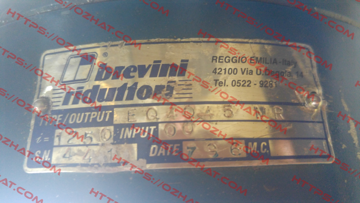  EQ4045/MR/1250/00  Brevini