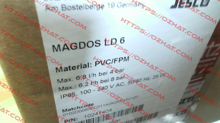 10241404  MAGDOS LD 6 PVC/FPM Jesco