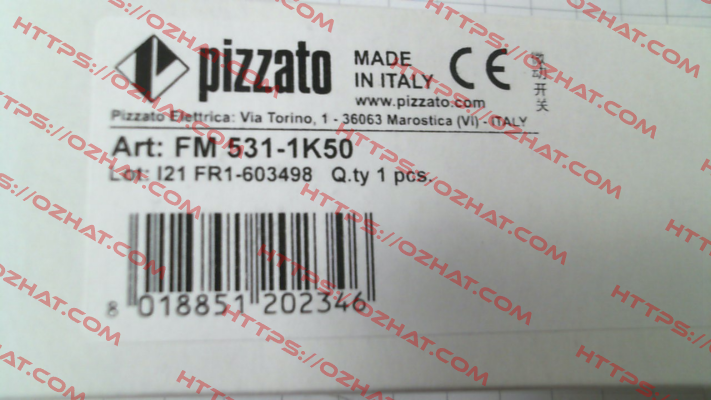 FM 531-1K50 Pizzato Elettrica