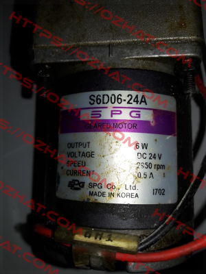 S6D06-24A Spg Motor