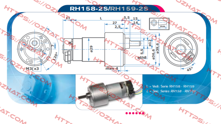 RH158-12-200 Micro Motors