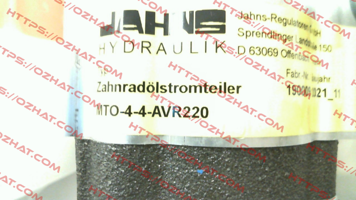 MTO-4-4-AVR220 Jahns hydraulik