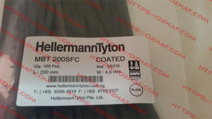 MBT 200SFC Coated  Hellermann Tyton