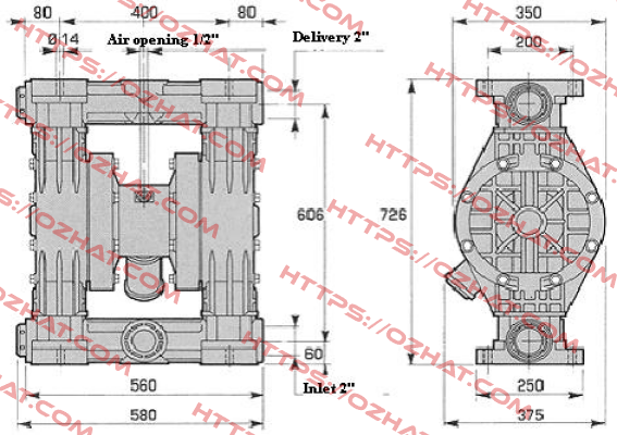 CENTRAL BODY FOR PUMP 502  Debem