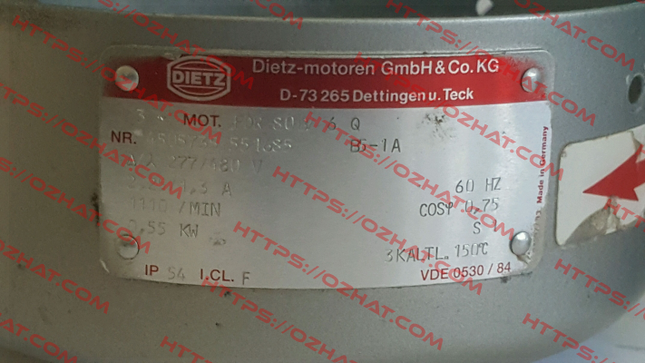 R27-2176-NK-035/055-4-8 (OEM) Dietz-Motoren