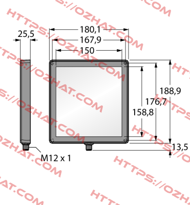 LEDIB150X150PW2-XQ Turck