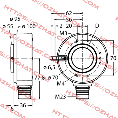 RI-42H30S4-2B5000-12M23 Turck