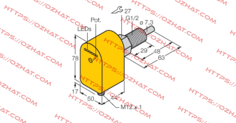 FCS-GL1/2A4P-LIX-H1141/V300 Turck