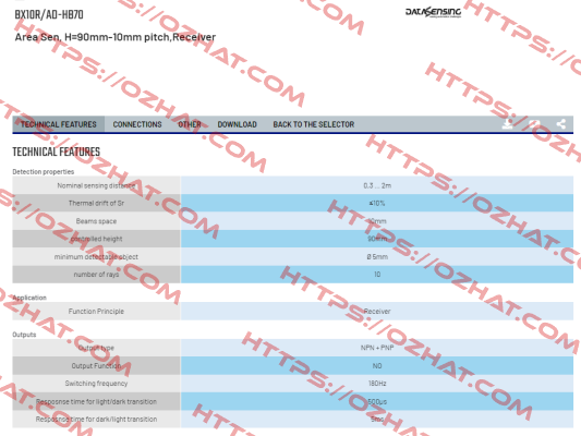 BX10R/AD-HB70 Micro Detectors / Diell