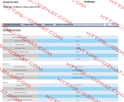 BX10SR/0A-HB79 Micro Detectors / Diell