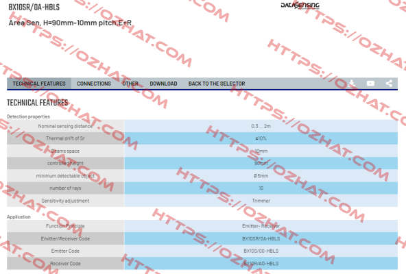 BX10SR/0A-HBLS Micro Detectors / Diell