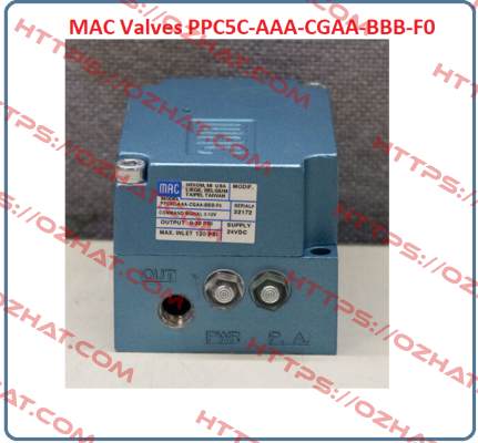 PPC5C-AGA-AGAA-BBB-FO МAC Valves