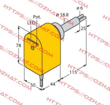 FCS-HA2P-VRX/24VDC/AL115 6M Turck