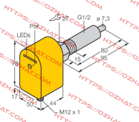 FCS-G1/2A4P-AP8X-H1141/L080 Turck