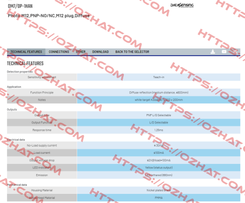 DM7/0P-1HAN Micro Detectors / Diell