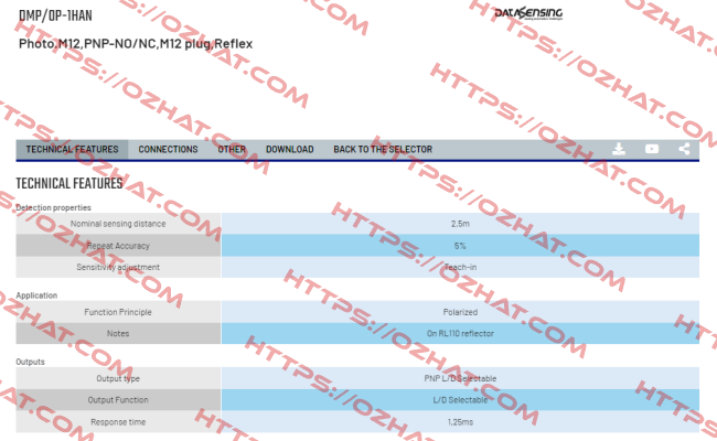 DMP/0P-1HAN Micro Detectors / Diell