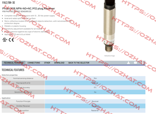 FAIZ/BN-3E Micro Detectors / Diell