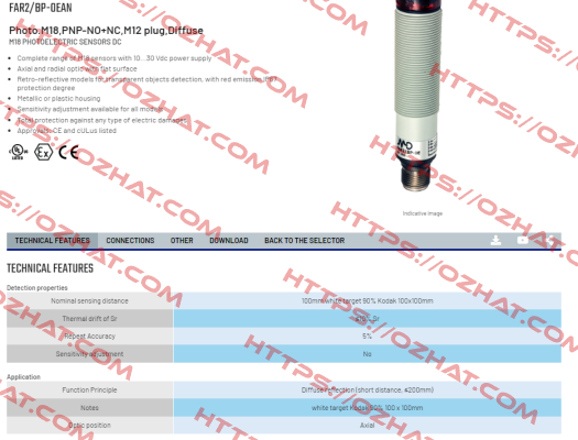 FAR2/BP-0EAN Micro Detectors / Diell