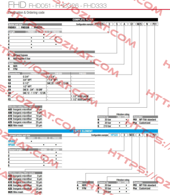 FHD-051-2-B-A-G3-A06-R-P01 MP Filtri