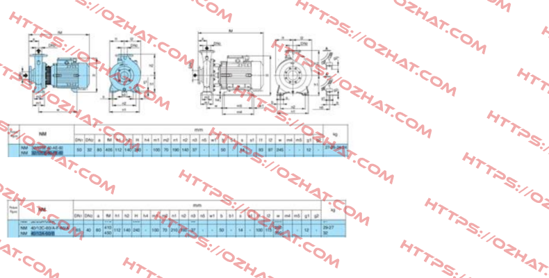 NM 32/12 FE-60 380V-60Hz R3-X7X72Z7  Calpeda