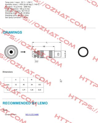 FFB.1S.250.CTAC42 Lemo