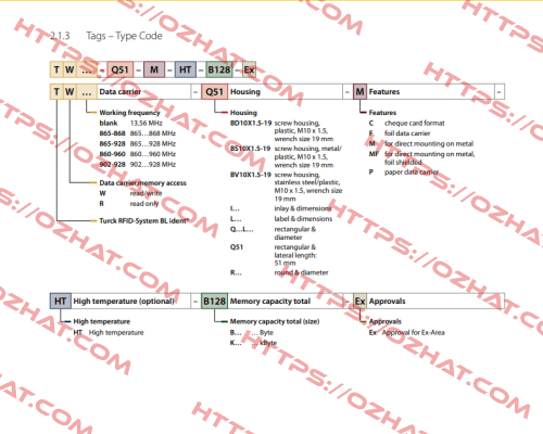 TW860-960-Q52L128-HT-B110 Turck