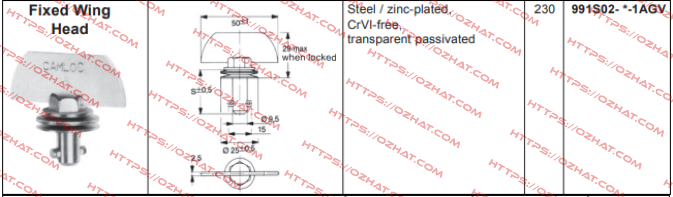 991S02-11-1AGV Camloc