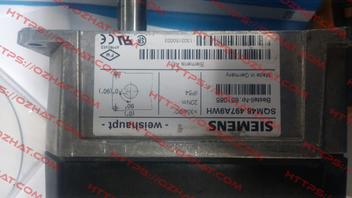 SQM48.497A9WH is obsolete, replacement by SQM48.497A9 Siemens (Landis Gyr)