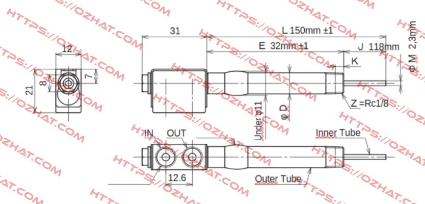 JC-KRM-10-L150-E32-J118-M2.3 Ahresty-tec