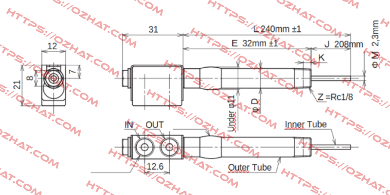 JC-KRM-10-L240-E32-J208-M2.3 Ahresty-tec