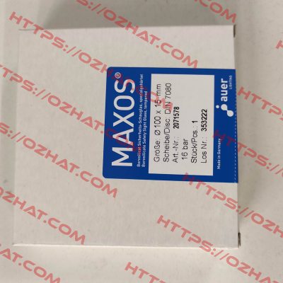 DIN 7080 100x15mm Maxos