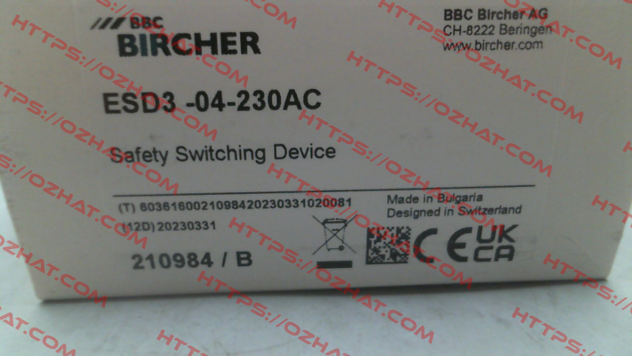 ESD3-04-230AC Bircher